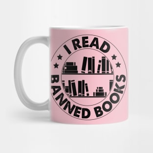 I Read Banned Books T-Shirt Mug